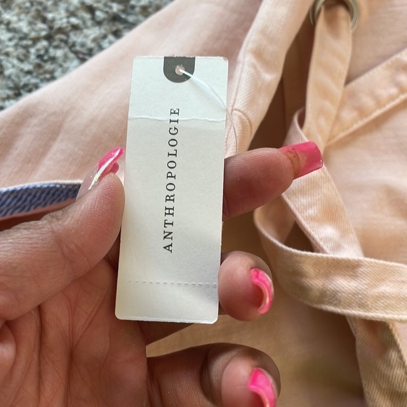 Anthropologie Holding Horses NWT Pink Wrap denim dress Woman’s 12 - Picture 5 of 6